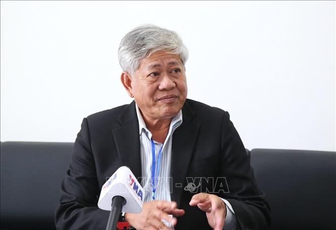 Keo Baphnom, asesor del primer ministro de Camboya, en la entrevista. (Foto: VNA)