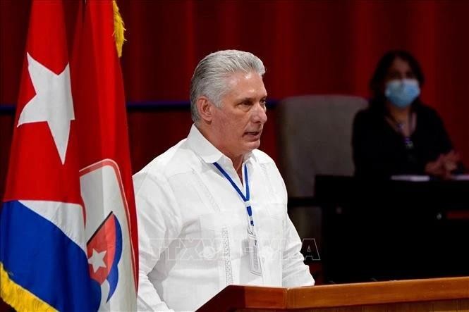 El primer secretario del Partido Comunista de Cuba, Miguel Díaz-Canel. (Foto: VNA)