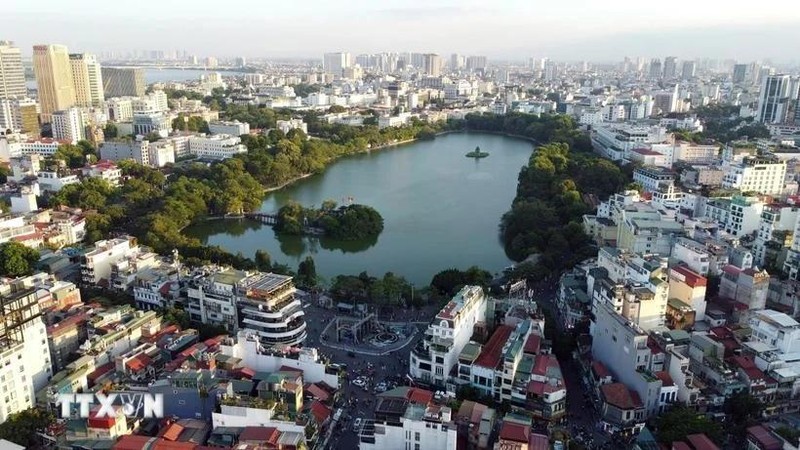 Vista del lago Hoan Kiem. (Foto: VNA)