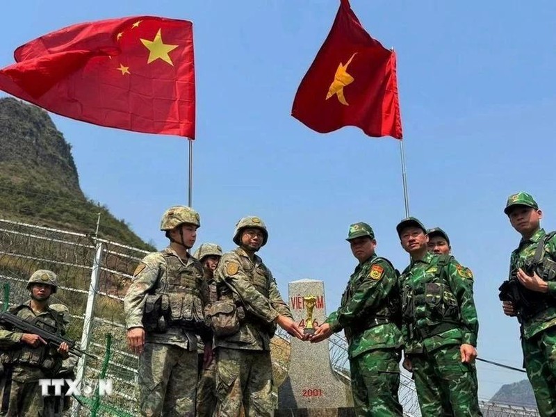 Vietnam y China realizan patrullaje fronterizo conjunto (Foto: VNA)