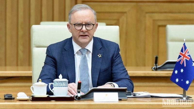 El primer ministro australiano, Anthony Albanese. (Foto: Nhan Dan)