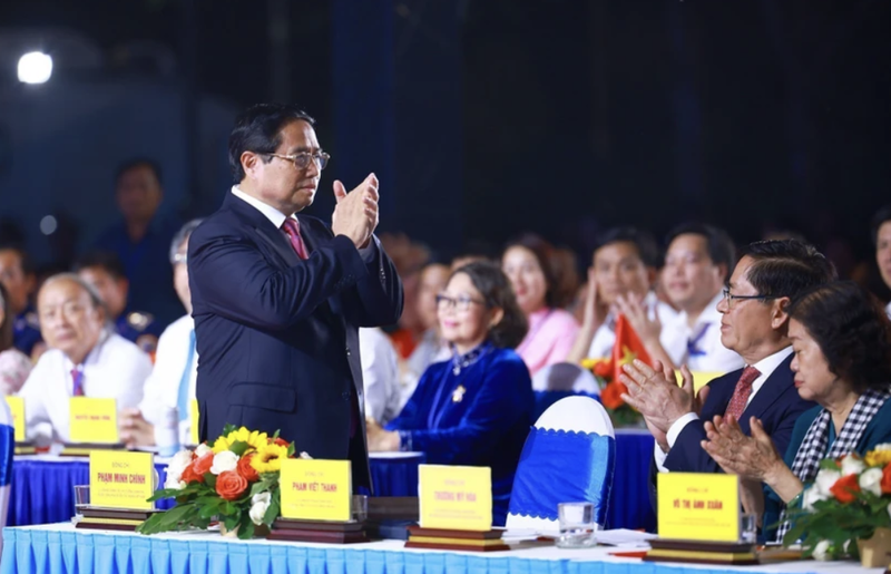 El primer ministro de Vietnam, Pham Minh Chinh, en el evento (Foto: VNA)
