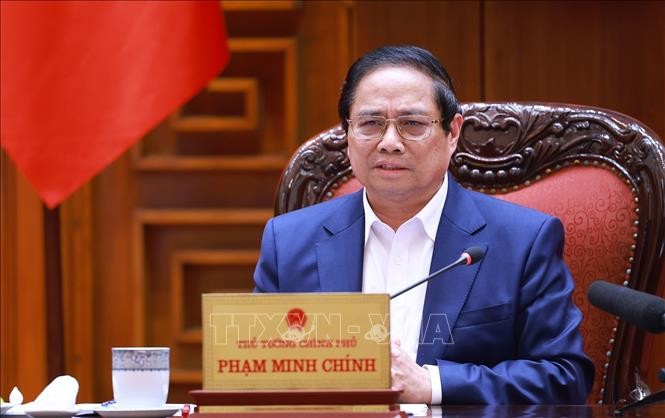El primer ministro vietnamita, Pham Minh Chinh, en la cita (Foto: Nhan Dan)