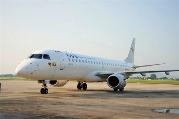 Avión de la aerolínea Myanmar Airways International (MAI). (Fotografía: VNA)
