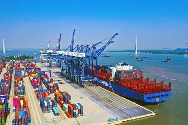 El puerto internacional de Lach Huyen, Hai Phong. (Fotografía: VNA)