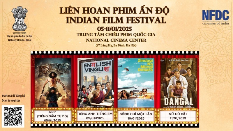 Festival de Cine Indio 2025: conexión entre las culturas india y vietnamita a través de la gran pantalla