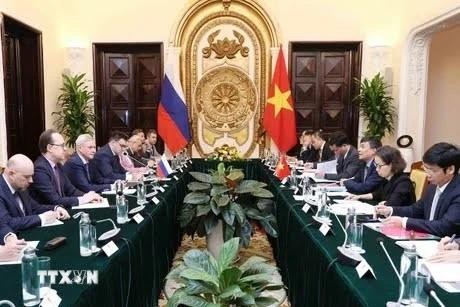 El 13 diálogo estratégico Vietnam-Rusia sobre diplomacia, defensa y seguridad tuvo lugar en Hanói en marzo de 2024. (Foto: VNA)