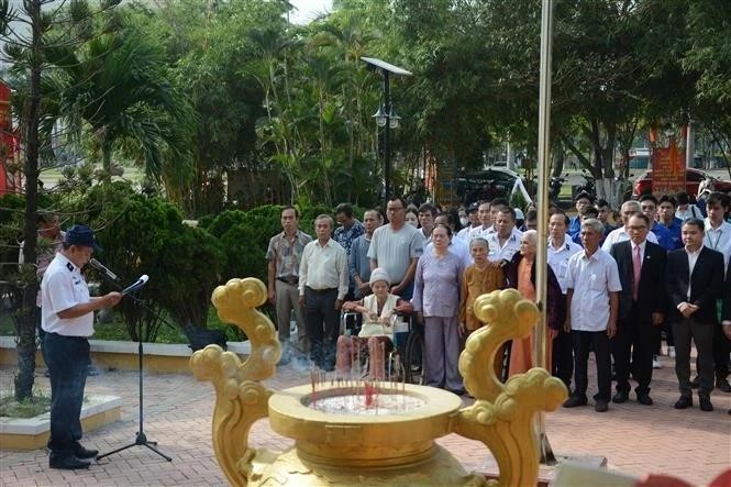 El panorama de la ceremonia de homenaje. (Foto: VNA)