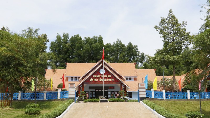 Vista del Área de Conservación Cultural Étnica Stieng en la aldea de Bom Bo, comuna de Binh Minh, distrito de Bu Dang, provincia de Binh Phuoc. 