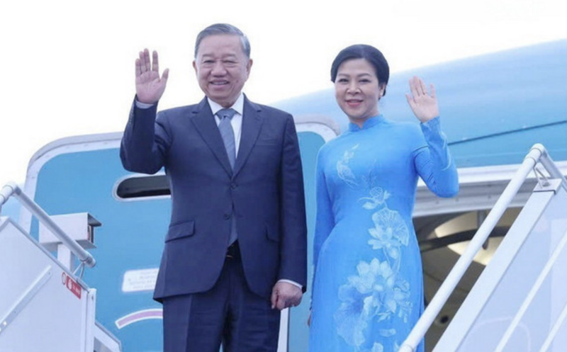 El secretario general del Comité Central del Partido Comunista de Vietnam, To Lam, concluye su visita de Estado a Bielorrusia. (Foto: VNA)