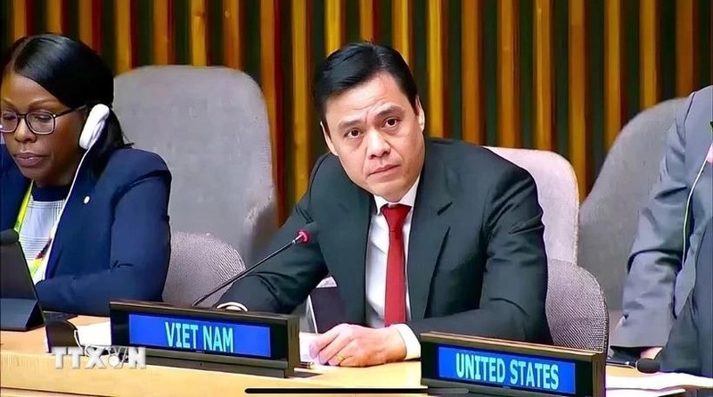 El embajador Dang Hoang Giang, jefe de la misión permanente de Vietnam ante la Organización de las Naciones Unidas (ONU). (Foto: VNA)