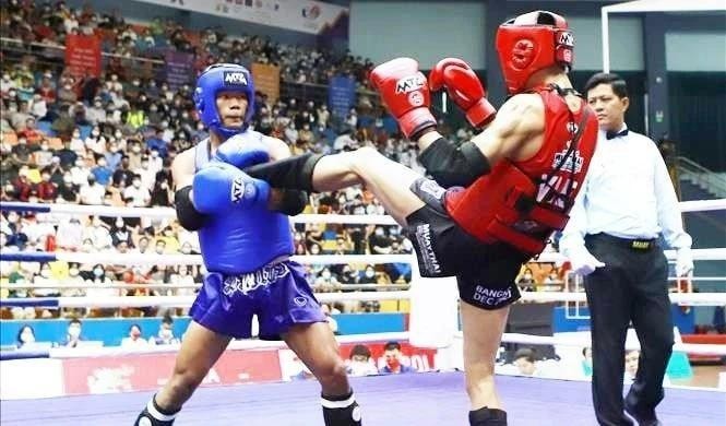 En un partido de Muay Thai. (Foto: VNA)