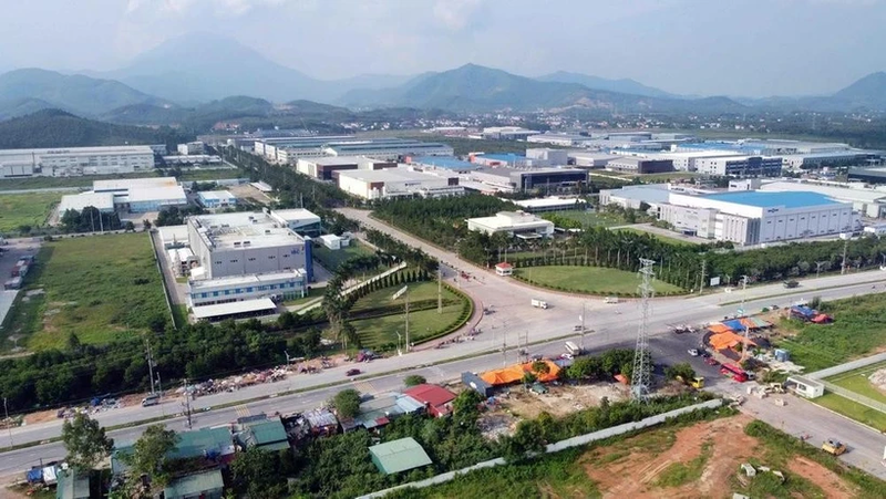 Un parque industrial en el distrito de Binh Xuyen, provincia de Vinh Phuc. (Foto: VNA)