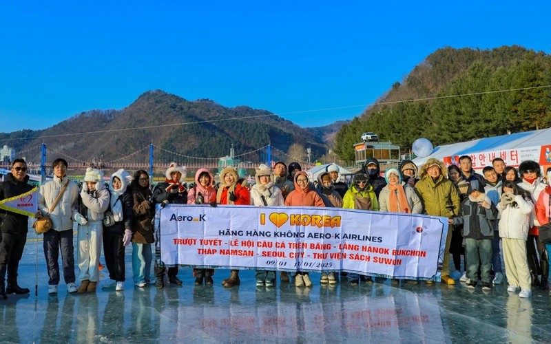 Corea del Sur es un destino favorito para los turistas vietnamitas. (Foto: VOV) 