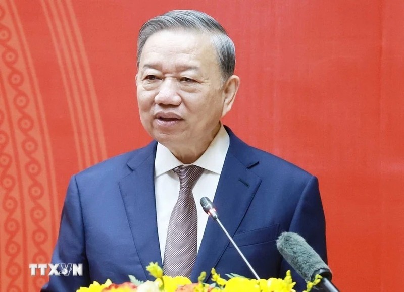 El secretario general del Partido Comunista de Vietnam, To Lam. (Fotografía: VNA)