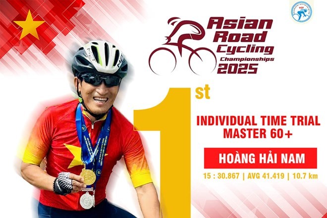 Vietnam gana oro en el campeonato asiático de ciclismo en ruta 2025