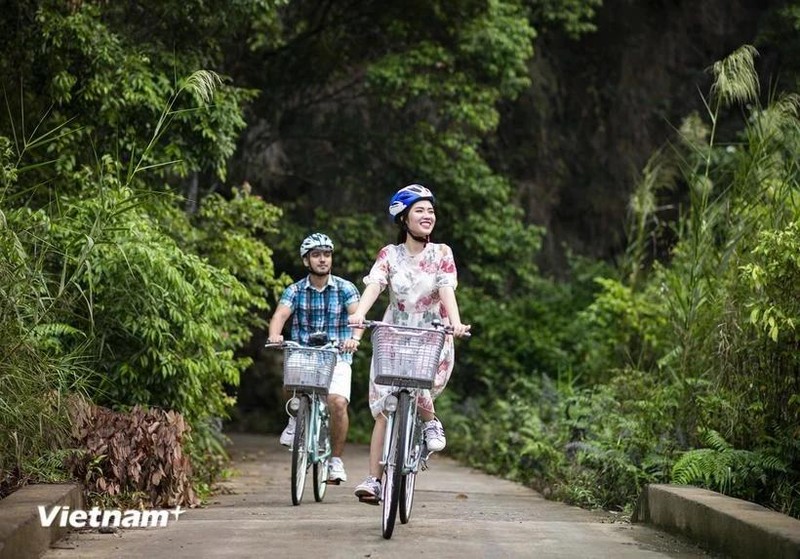 Turistas extranjeros en Vietnam. (Fuente: VNA)