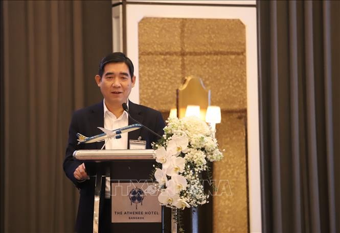 El embajador de Vietnam en Tailandia, Pham Viet Hung, habla en el evento. (Fuente: VNA) 