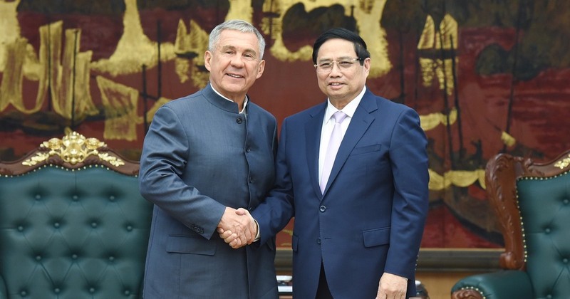 [Foto] Premier de Vietnam recibe al presidente de República de Tartaristán