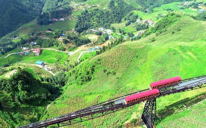 El funicular de Muong Hoa (Fotografía: baovanhoa.vn)