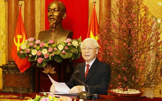 El secretario general del Partido Comunista (PCV) y presidente de Vietnam, Nguyen Phu Trong (Fotografía: baochinhphu.vn)