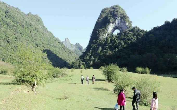 El camino hacia Nui Thung, un monte en Cao Bang. (Fotografía: Tran Viet)