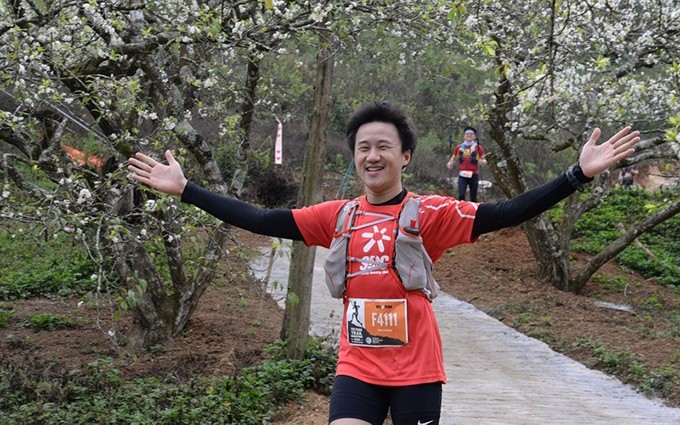 Atletas participan en Trial Maratón de Vietnam 2020.