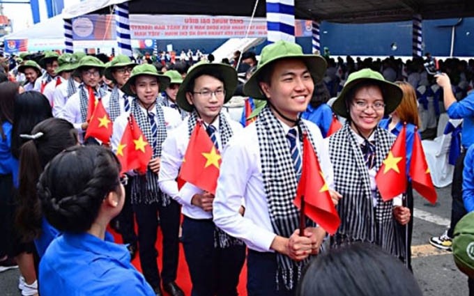 Delegación juvenil vietnamita en el programa SSEAYP en 2019. (Fotografía: nhandan.com.vn)