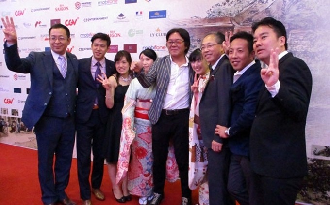 Los cineastas internacionales en el Festival Internacional de Cine de Hanói en 2019.