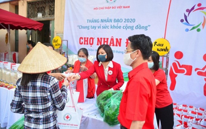 Modelo "Mercado Humanitario" de la Cruz Roja de Vietnam.