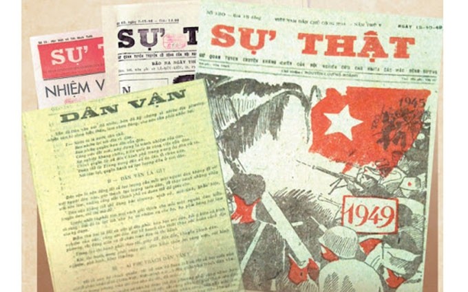 El artículo redactado por el Presidente Ho Chi Minh que se publicó en el periódico Su That en 1949.