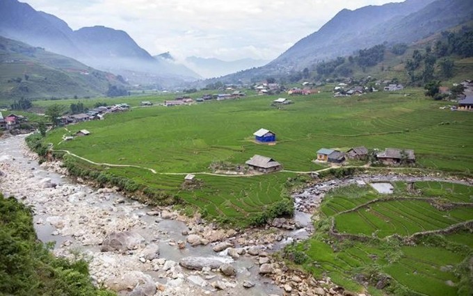El apacible paisaje en el valle de Ta Van- Lao Chai 