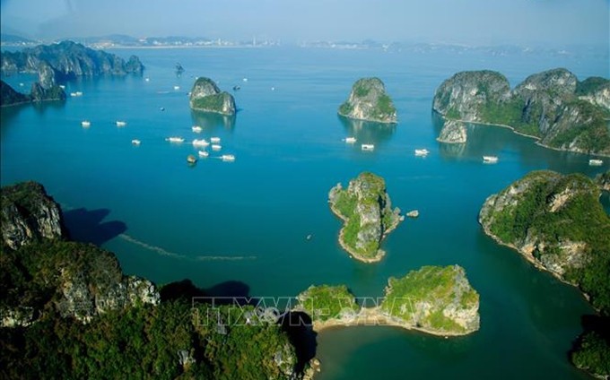 Bahía de Ha Long, Patrimonio Natural Mundial. (Fotografía: VNA)