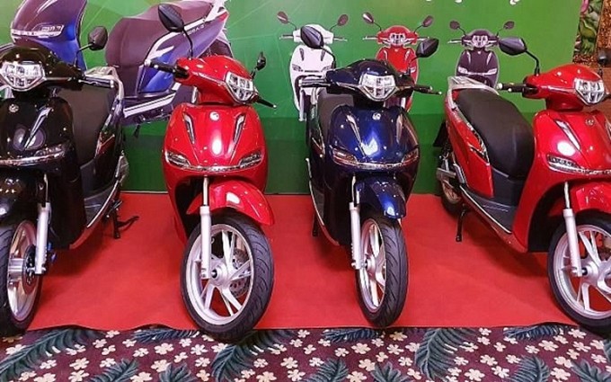 Las motos eléctricas PEGA-S. (Fotografía: baoquocte.vn)