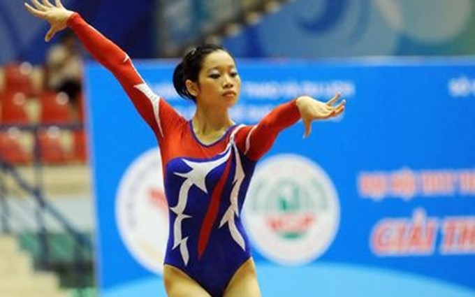 La gimnasta Phan Thi Ha Thanh. 
