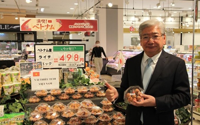 El director ejecutivo de la Sociedad Anónima de AEON, Soichi Okazaki (Fotografía: VNA)
