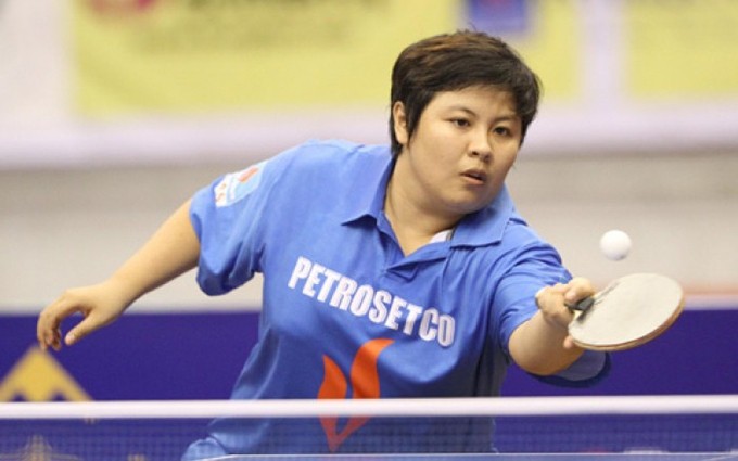 La jugadora de tenis de mesa Mai Hoang My Trang.