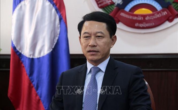 El canciller de Laos, Saleumsay Kommasith. (Fotografía: VNA)