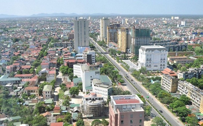 Un rincón de la ciudad de Vinh desde arriba. (Fotografía: baodansinh.vn)