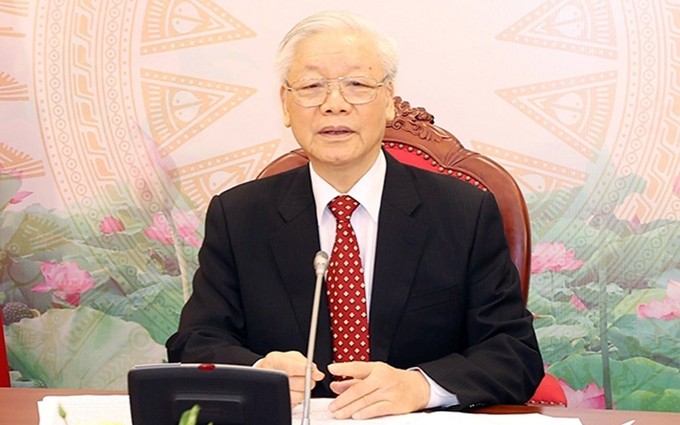El secretario general del Partido Comunista y presidente de Vietnam, Nguyen Phu Trong. (Fotografía: VNA)