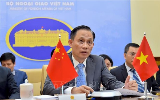 El viceministro de Relaciones Exteriores vietnamita Le Hoai Trung. (Fotografía: VNA)