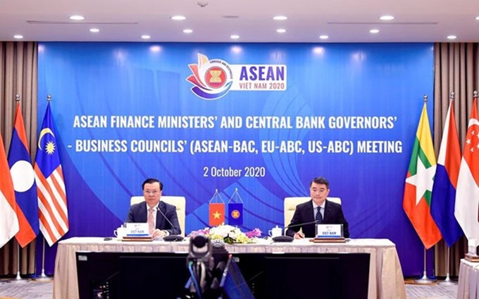 Sesiona XXIV Reunión de Ministros de Finanzas de la Asean. (Fotografía: VNA)