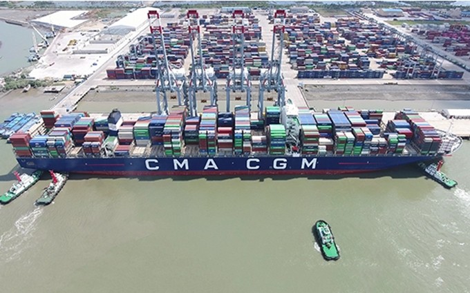 La recepción del portacontenedor CMA CGM Marco Polo.