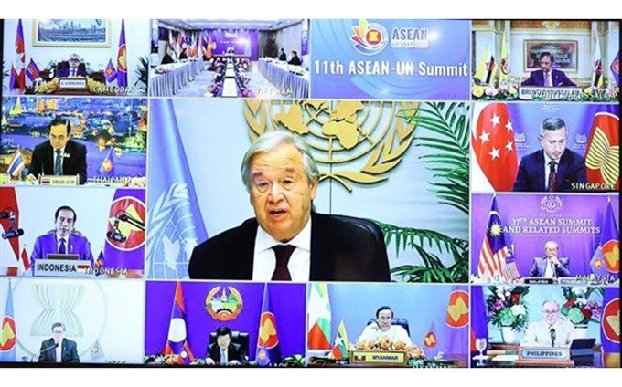 En la XI Cumbre Asean- ONU. (Fotografía: VNA)