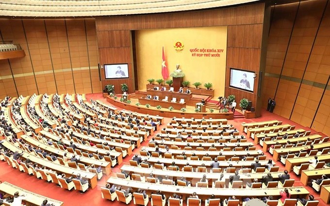 El décimo período de sesiones de la Asamblea Nacional de Vietnam, XIV legislatura. (Fotografía: VNA)