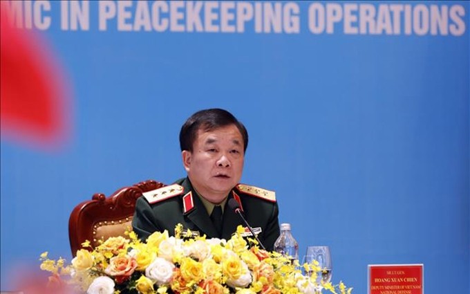 El viceministro de Defensa Hoang Xuan Chien en el evento. (Fotografía: VNA)