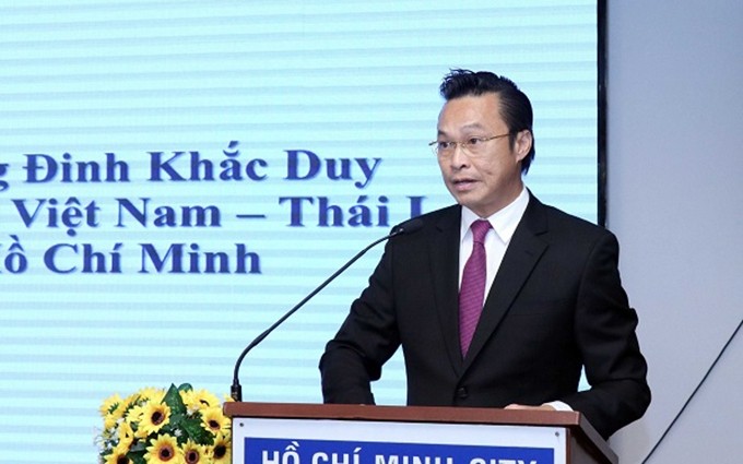 El presidente de la filial de la Asociación de Amistad Vietnam-Tailandia en Ciudad Ho Chi Minh, Dinh Khac Duy. (Fotografía: VOH)