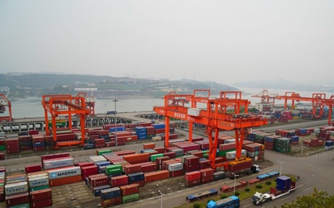 Un puerto en la ciudad de Chongqing. (Fotografía: VNA)