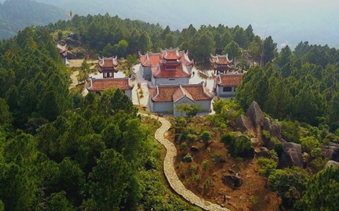 La pagoda de Huong Tich vista desde arriba. (Fotografía: daidoanket.vn)