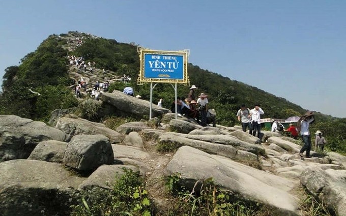 Un rincón del complejo histórico y paisajístico de Yen Tu.
